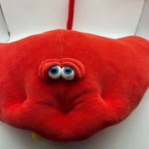 Funny Friends Red Stingray Soft Sculpture Jennifer Mazur Hanging Plush Decor NEW